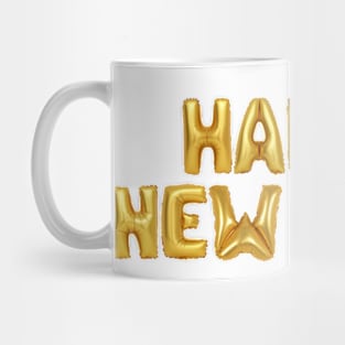 happy new year gold ballons Mug